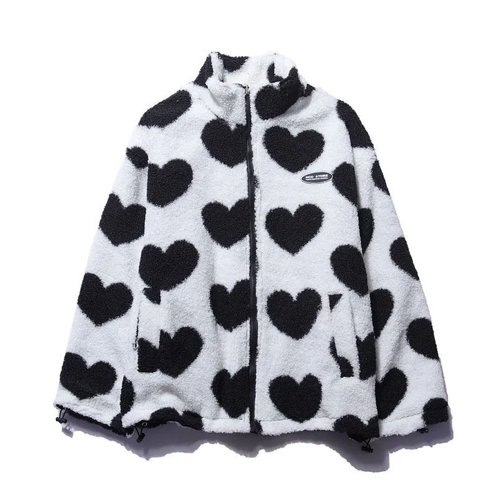 Chyna Cappotto Double-Sided Heart